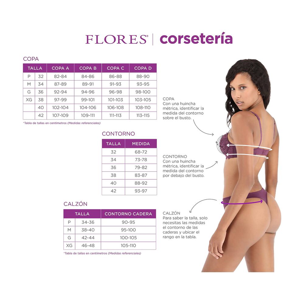 Bottom Bikini Pretina Flores Mujer 32132-114 image number 3.0